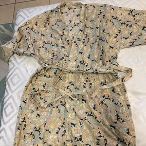 Tori Richard Hawaiian kimono robe one size